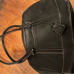 Coach Black Leather Satchel